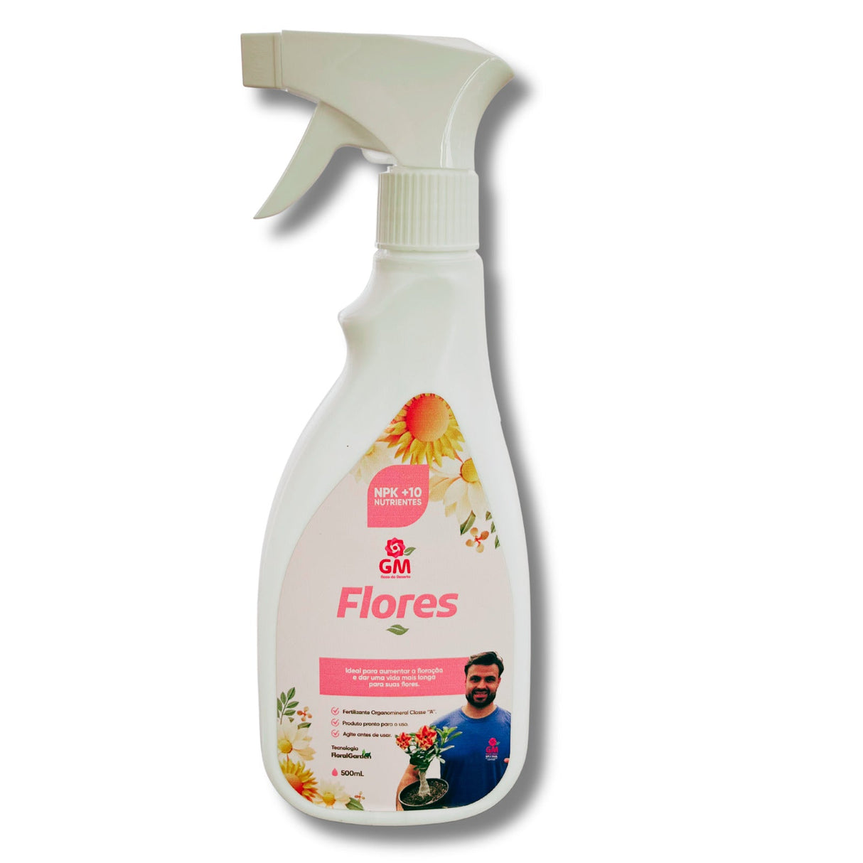 Adubo Foliar - GM Flores 500 ML - Gm Rosa Do Deserto